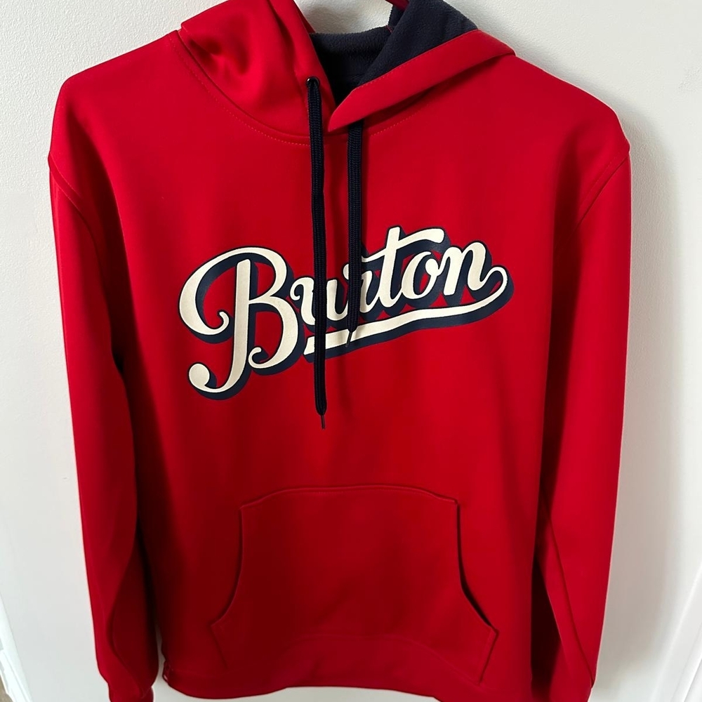 Burton Bold Red Hoodie with Black Accents